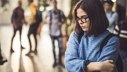Élève stresser à l'école