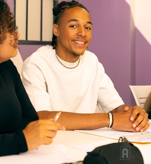 Portrait étudiant dans un cours Acadomia - photo tous droits réservés