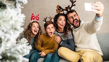 Famille fête vacances noel
