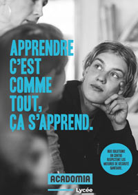 Couverture brochure solutions Acadomia pour le lycée