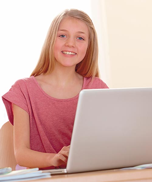 Cours en ligne élève Acadomia aux Etats-Unis