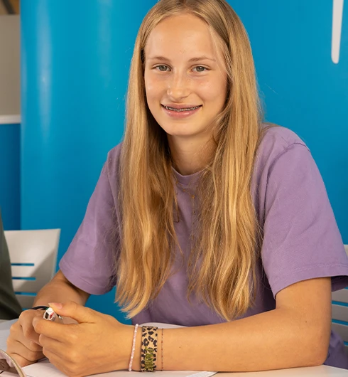 Portrait d'une élève de 3e Acadomia