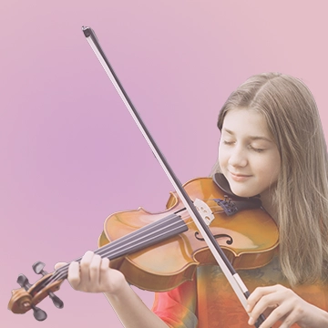 Enfant qui joue du violon en cours Acadomia