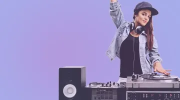 Joueuse d'électro