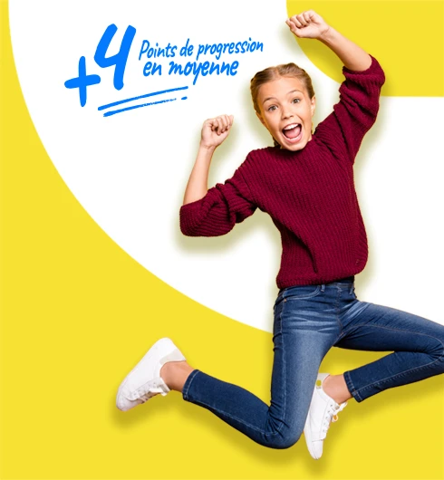 +4 points de progression en moyenne avec Acadomia
