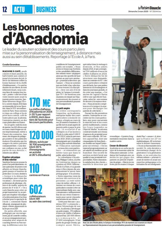 Article Le Parisien du 2 mars 2025