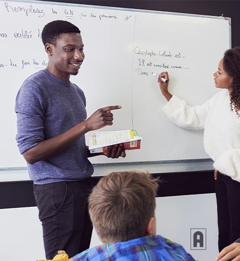 Cours collectif de français collège avec un enseignant Acadomia - photo tous droits réservés