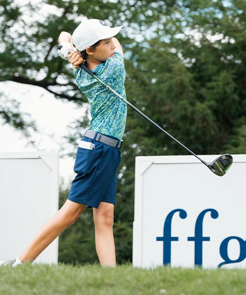 Jeune élève en sport-études golf avec la FFgolf et Acadomia - photo tous droits réservés