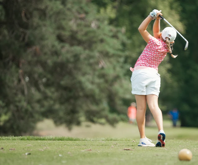 Jeune élève sport-études golf avec la FFGolf et Acadomia - photo tous droits réservés