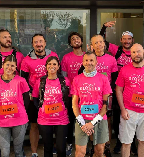 Collaborateurs Acadomia participant à la course Odysséa - photo tous droits réservés