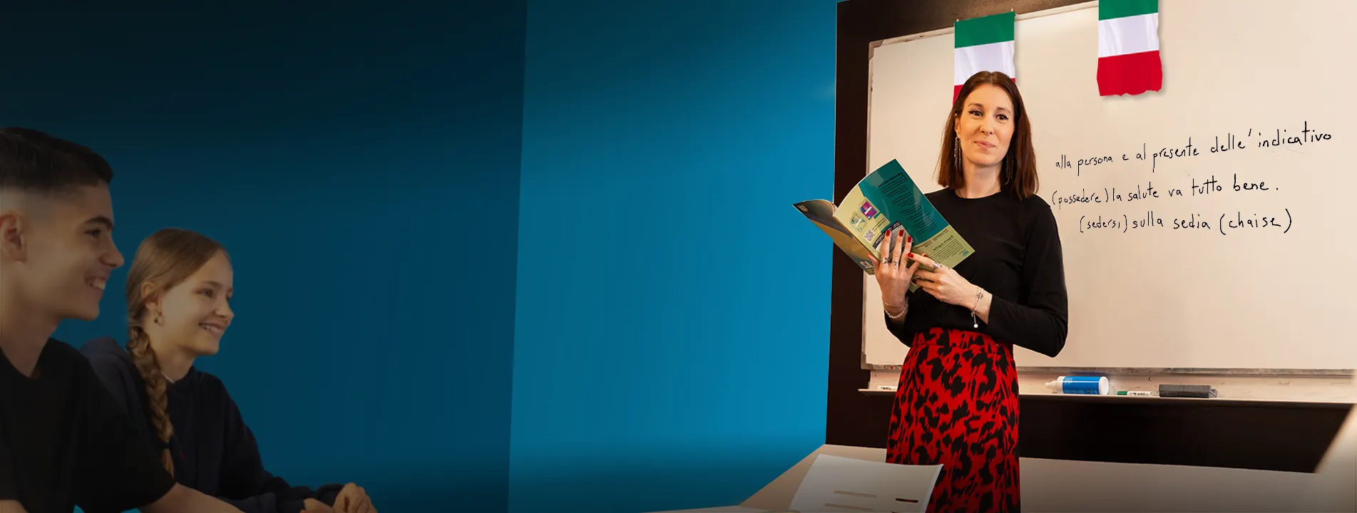 Groupe d'élève e cours d'italien Acadomia