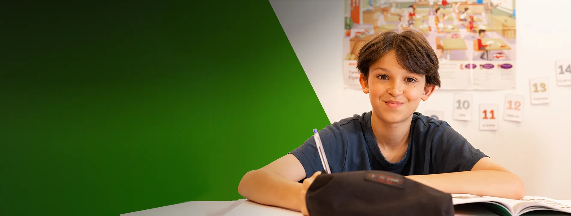 Portrait d'un collégien en cours avec Acadomia - photo tous droits réservés
