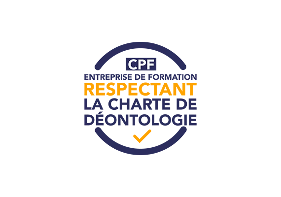 Logo CPF entreprise de formation respectant la charte de déontologie