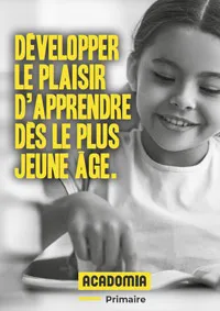 Couverture brochure solutions Acadomia pour le primaire