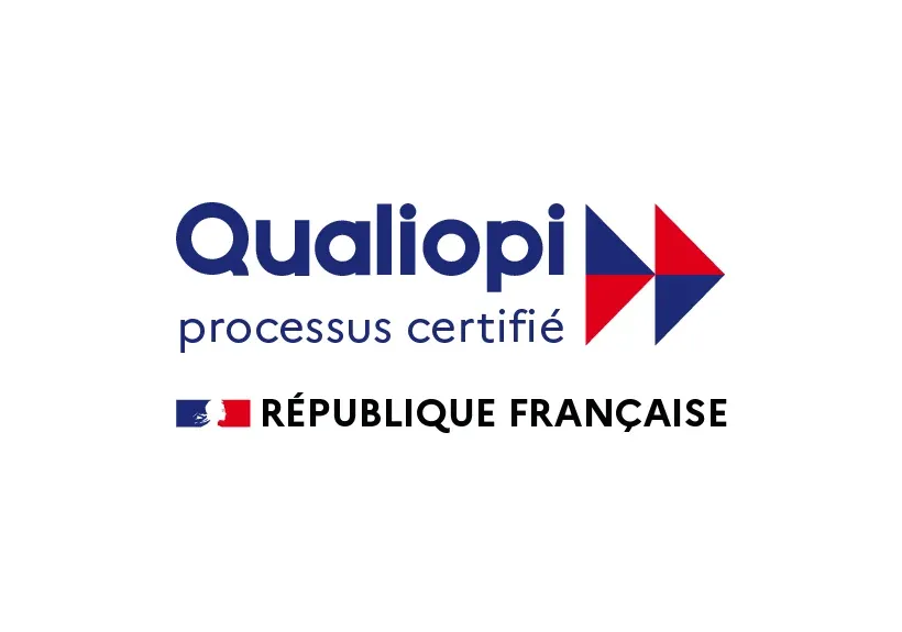 Logo Qualiopi processus certifié par la République Française pour la catégorie actions de formation