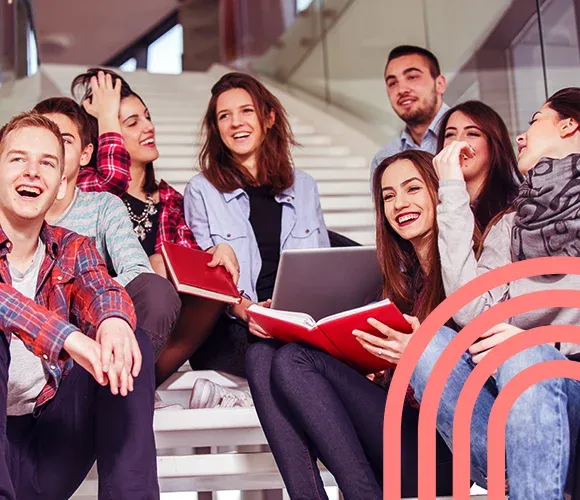 Elèves de l''institut Institut Molière pour la préparation aux études postbac