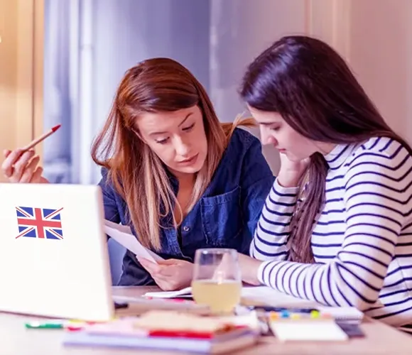 Cours particulier d'anglais au domicile d'une élève avec un professeur Institut Molière