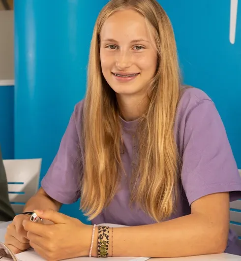 Portrait d'une élève de 3e Acadomia