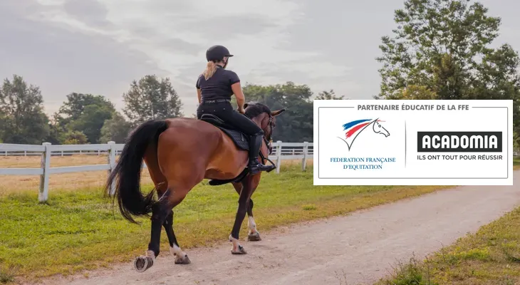 Acadomia partenaire de la Fédération Française d'Equitation
