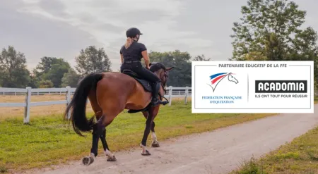 Acadomia partenaire de la Fédération Française d'Equitation