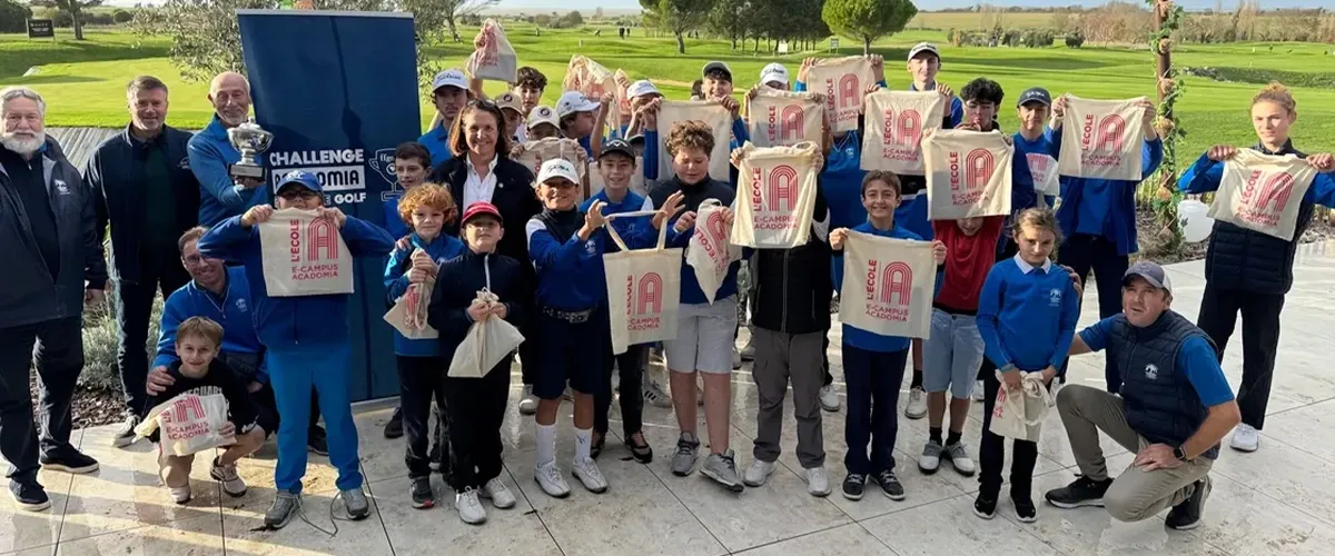 Les jeunes sportifs de la FFGolf au challenge Acadomia