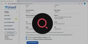 Visuel de la page pour accepter le mandat et CGS pour le compte Urssaf avance immédiate