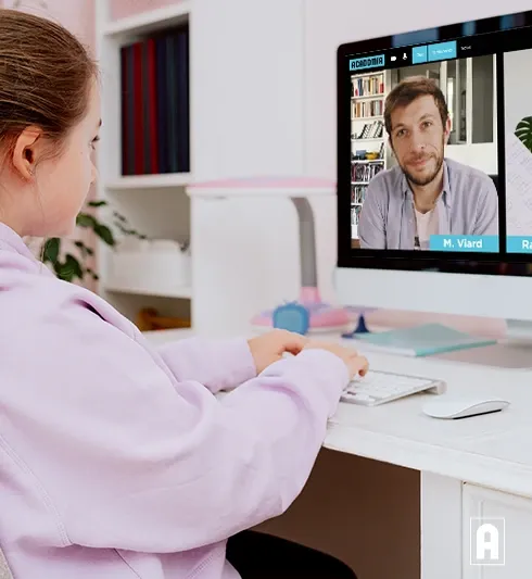 Cours par visio en classe virtuelle Acadomia