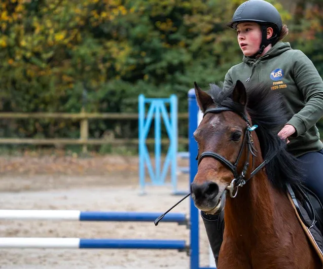 Jeune élève sport-études équitation avec la FFE et Acadomia - photo tous droits réservés